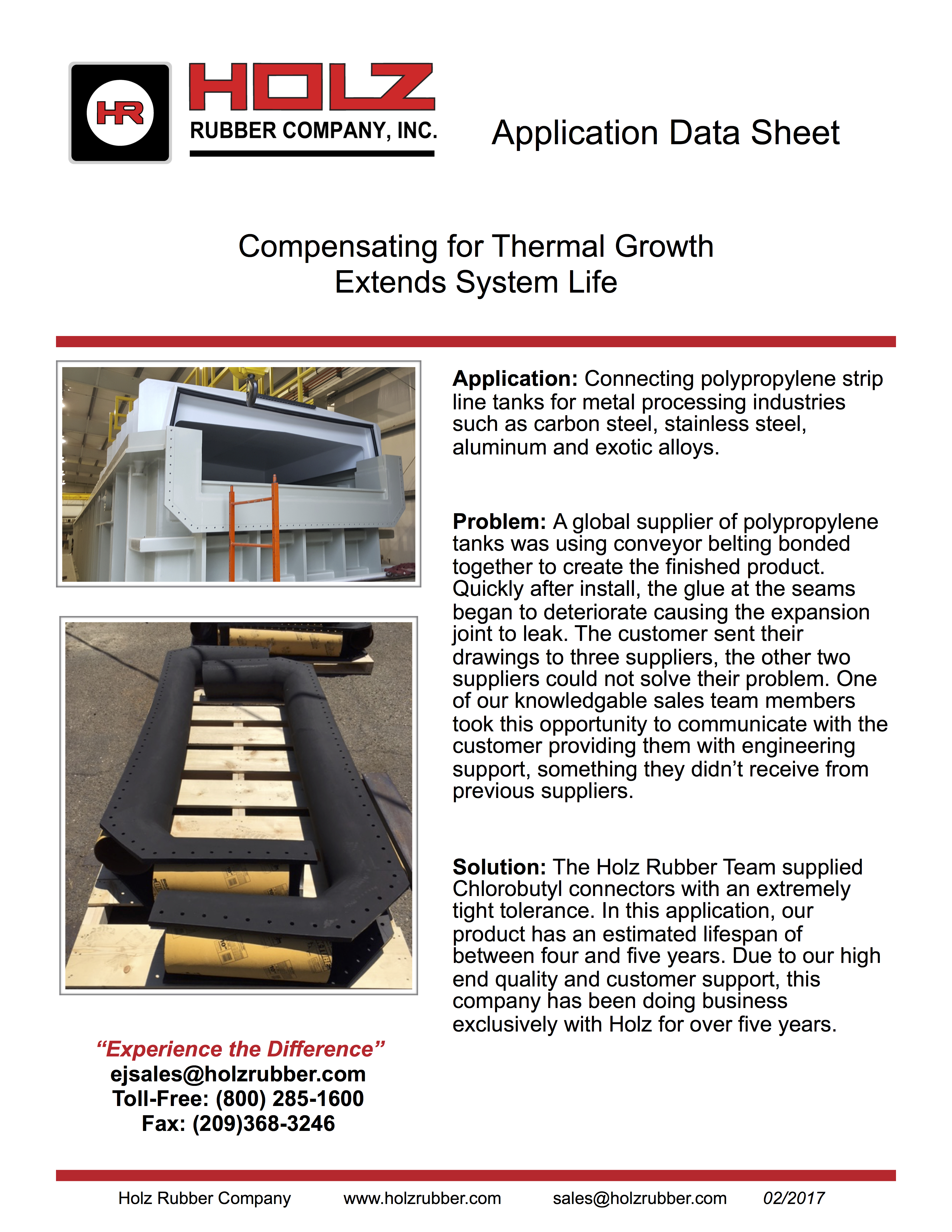 Compensating for Thermal Growth Extends System Life