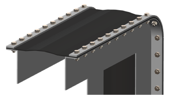 ID fan gas inlet Refining and Chemical Applications Holz Rubber